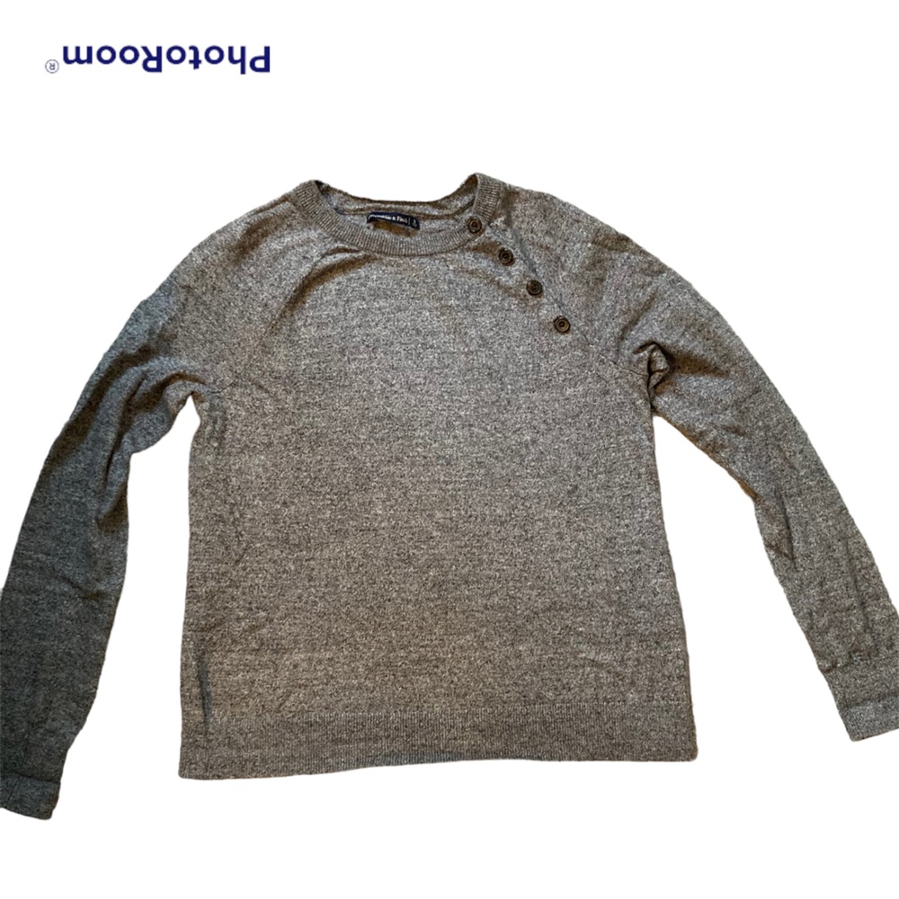 Abercrombie & Fitch Button Crewneck Sweater Size Small